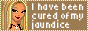 classic 31px by 88px web button that says I have been cured of my jaundice