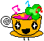 the character named Memetchi from the Tamagotchi series